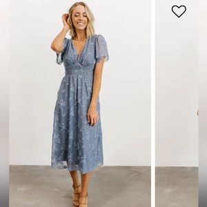 June Smocked Midi Dress